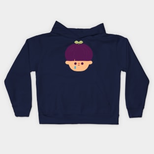 Sad Plant Boy Kids Hoodie